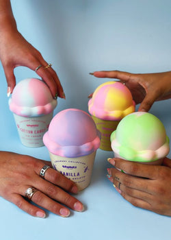 Cotton Candy Ice Cream Candle Single Wick