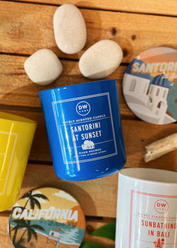 Santorini At Sunset Candle Single Wick