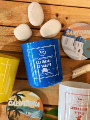 Santorini At Sunset Candle Single Wick