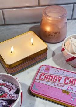 Candy Cane Lane Candle Double Wick
