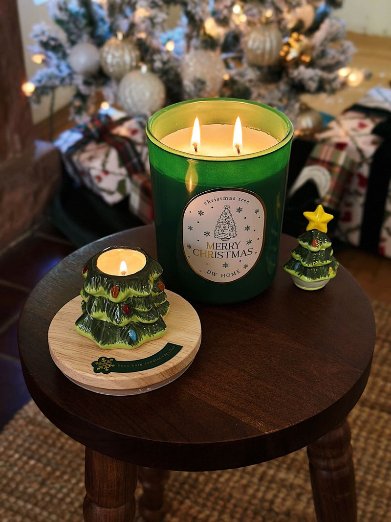 Merry Christmas x Christmas Tree Double/Single Wick Candle
