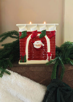 Chimney Glow Ceramic Double Wick Candle 