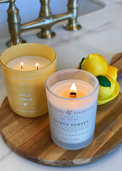 Citrus Sunset Candle Wooden Wick