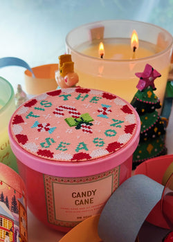 Candy Cane Double Wick Candle