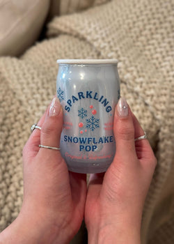 Sparkling Snowflake Pop Candle Single Wick