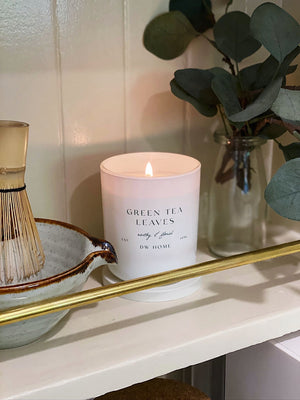 Green Tea Leaves Candle Single Wick