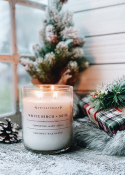 White Birch & Musk Candle Double Wick