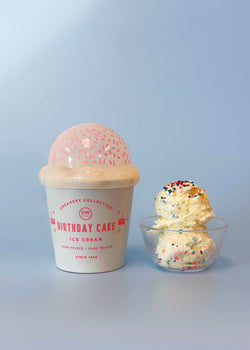 Birthday Cake Ice Cream Candle Single Wick