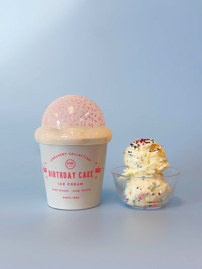 Birthday Cake Ice Cream Candle Single Wick