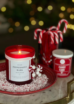 Peppermint Bark Candle Single Wick
