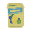 Yellow, ceramic lemonade juice box candle