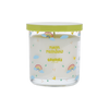 Goodies, neon rainbow candle with rainbows, clouds, and stars accents