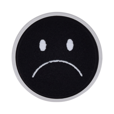 Goodies, not today wooden candle lid with sad face, rug design