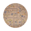 A circular rug with floral designs perfect for adding a touch of elegance to any room from Charming Farmhouse's On the Lake collection.