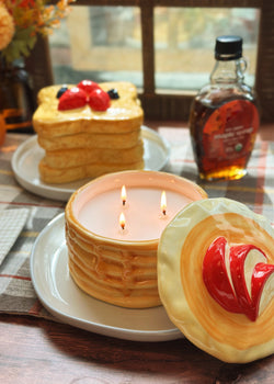 Apple Cinnamon Pancakes Ceramic Candle 4-Wick