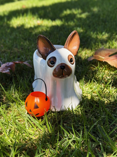 Spooky Pumpkin Ceramic Candle Single Wick