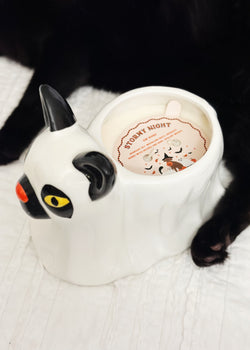 Stormy Night Ceramic Candle Singel Wick