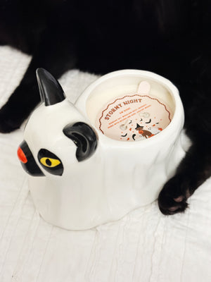 Stormy Night Ceramic Candle Singel Wick
