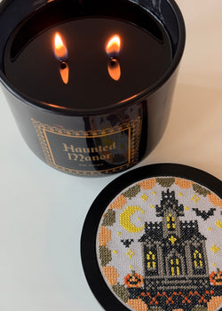 Haunted Manor Double Wick Candle