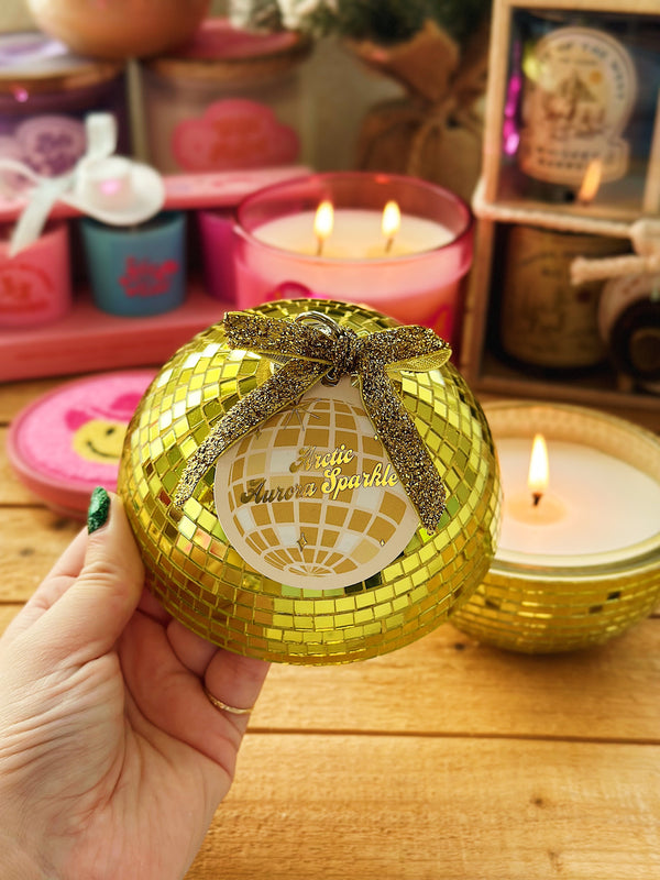 Arctic Aurora Sparkle Candle Single Wick