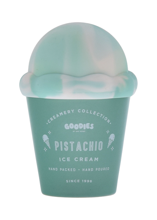 Goodies, ceramic ice cream jar with silicone lid