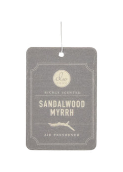 Sandalwood Myrrh | Hanging Air Freshener