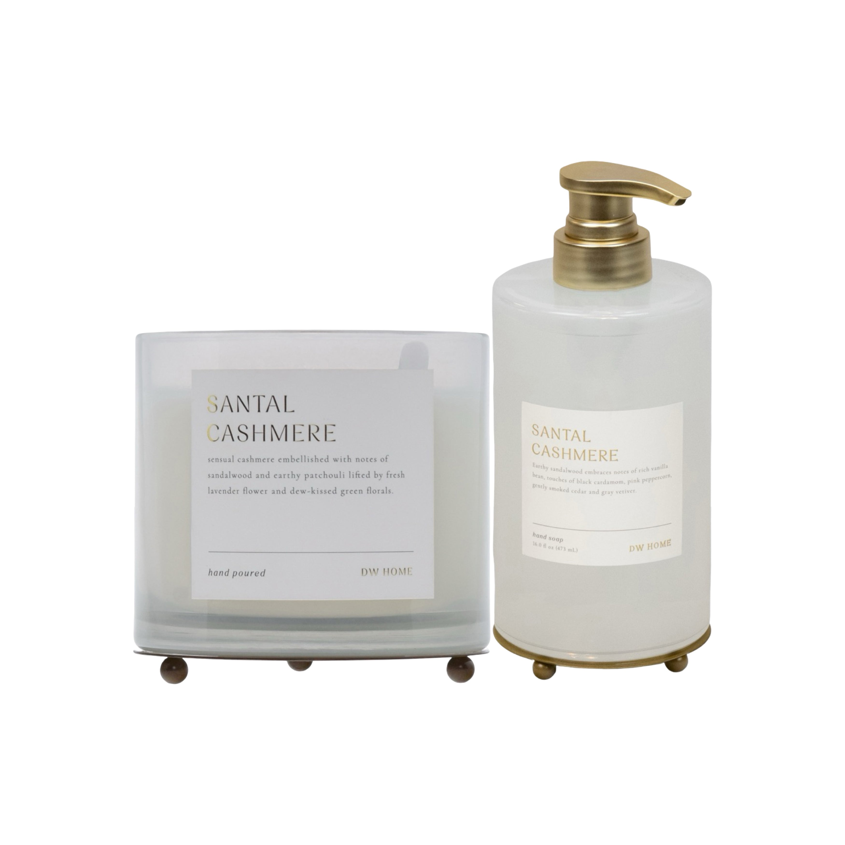 まーちゃん　スージングジェル　VCエッセンス　各2本 Santal Cashmere | 2-Piece Bundle (Save $) – DW Home Candles
