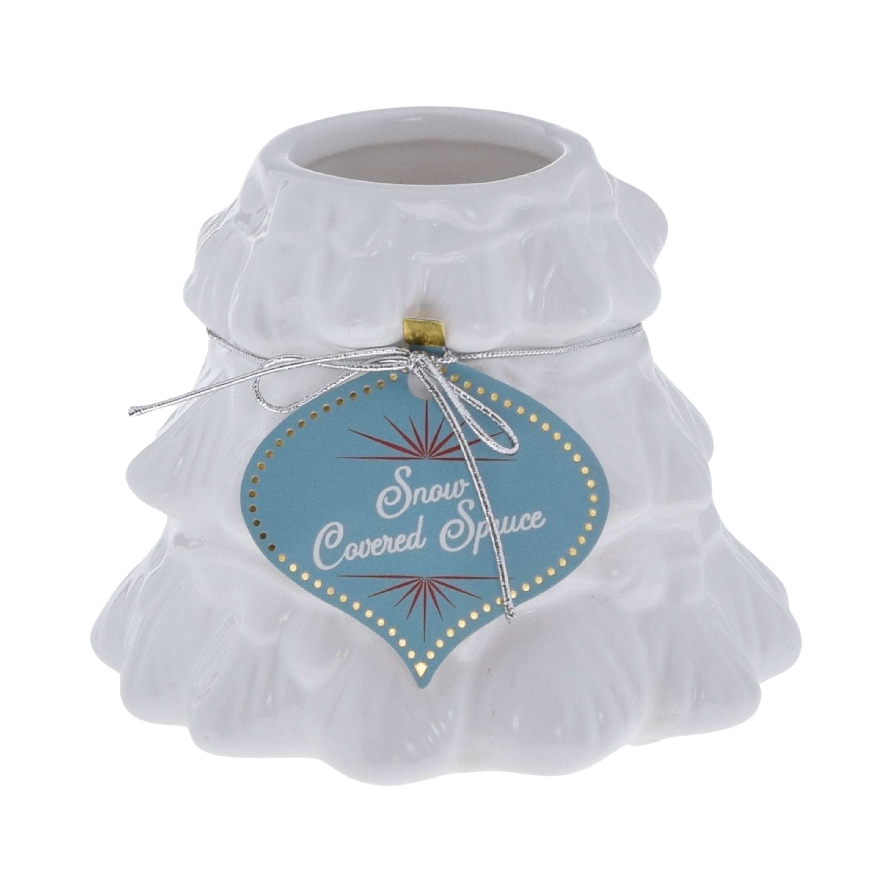 l*e様 オカベマキコ　ホワイトクリスマスツリー　ブルーのろうそく Snow Covered Spruce – DW Home Candles