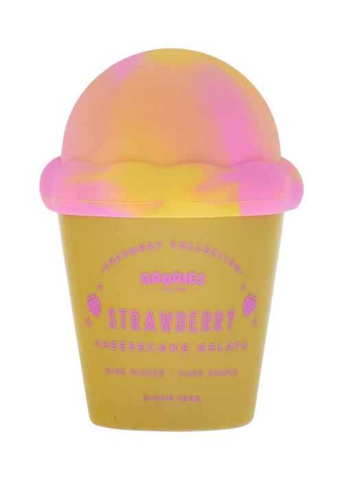 Goodies, ceramic ice cream jar with silicone lid