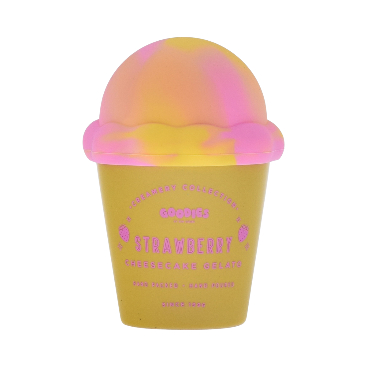 Goodies, ceramic ice cream jar with silicone lid