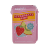 Pink, ceramic strawberry kiwi  juice box candle