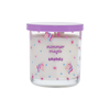 Goodies, summer magic candle with unicorn and star designs