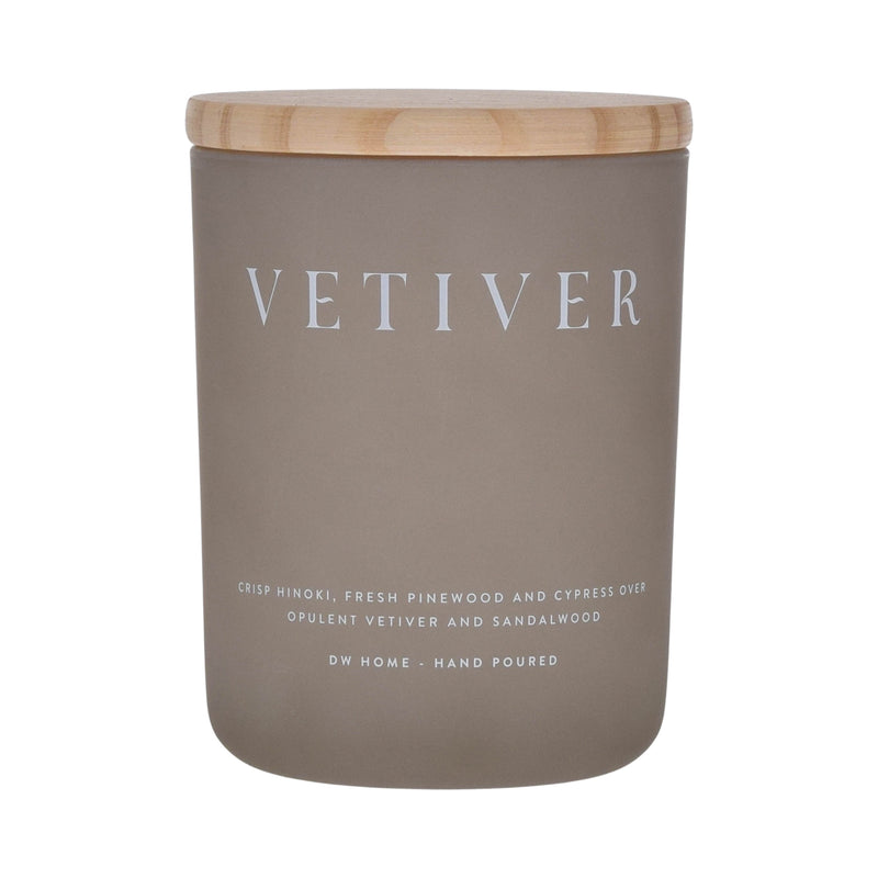 tobacco and vetiver candle Glass Cedarwood Jar 5.5oz poured using 100% premium soy wax Spiced Tobacco - Botanical Aromatherapy