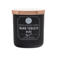tobacco noir candle dw home Warm Pipe Scented Candles, 15 oz Large Double Wick Jar, Up to 56 Hour Burn Time, Strong Long Lasting Woodsy Fragrance, Gifts for Men & Women : Home Ambered oud and warm benzoin with white spruce No. 39 Warm Tabac &
