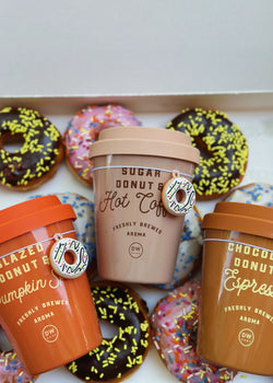 Sugar Donut & Hot Coffee Candle Single Wick