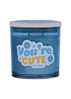 Blue Goodies, you're cute candle with winky eye design