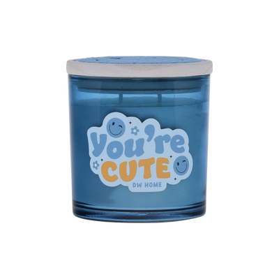 Blue Goodies, you're cute candle with winky eye design