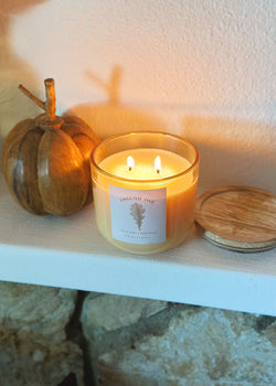 English Oak Candle Double Wick