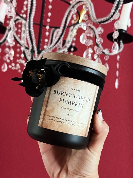 Burnt Toffee Pumpkin Candle Single Wick