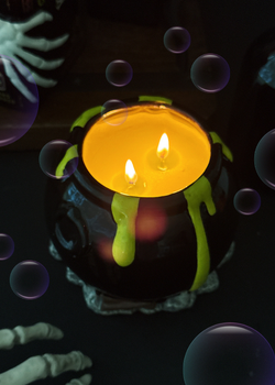 Coven's Cauldron | Ceramic Double Wick Candle