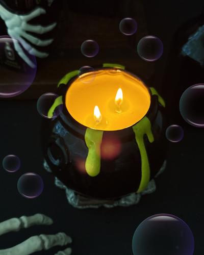 Coven's Cauldron | Ceramic Double Wick Candle
