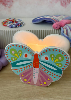 Butterfly Meadow Ceramic Candle Double Wick