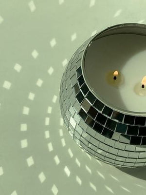 Electric Slide Disco Ball Double Wick Candle