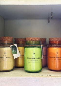 Chamomile Leaf Candle Single Wick