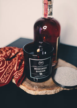 Woodsmoke Bourbon Candle Single Wick