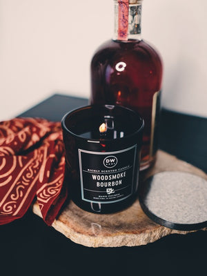 Woodsmoke Bourbon Candle Single Wick