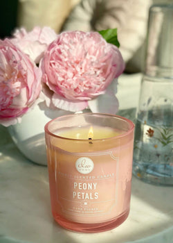 Peony Petals Candle Single Wick