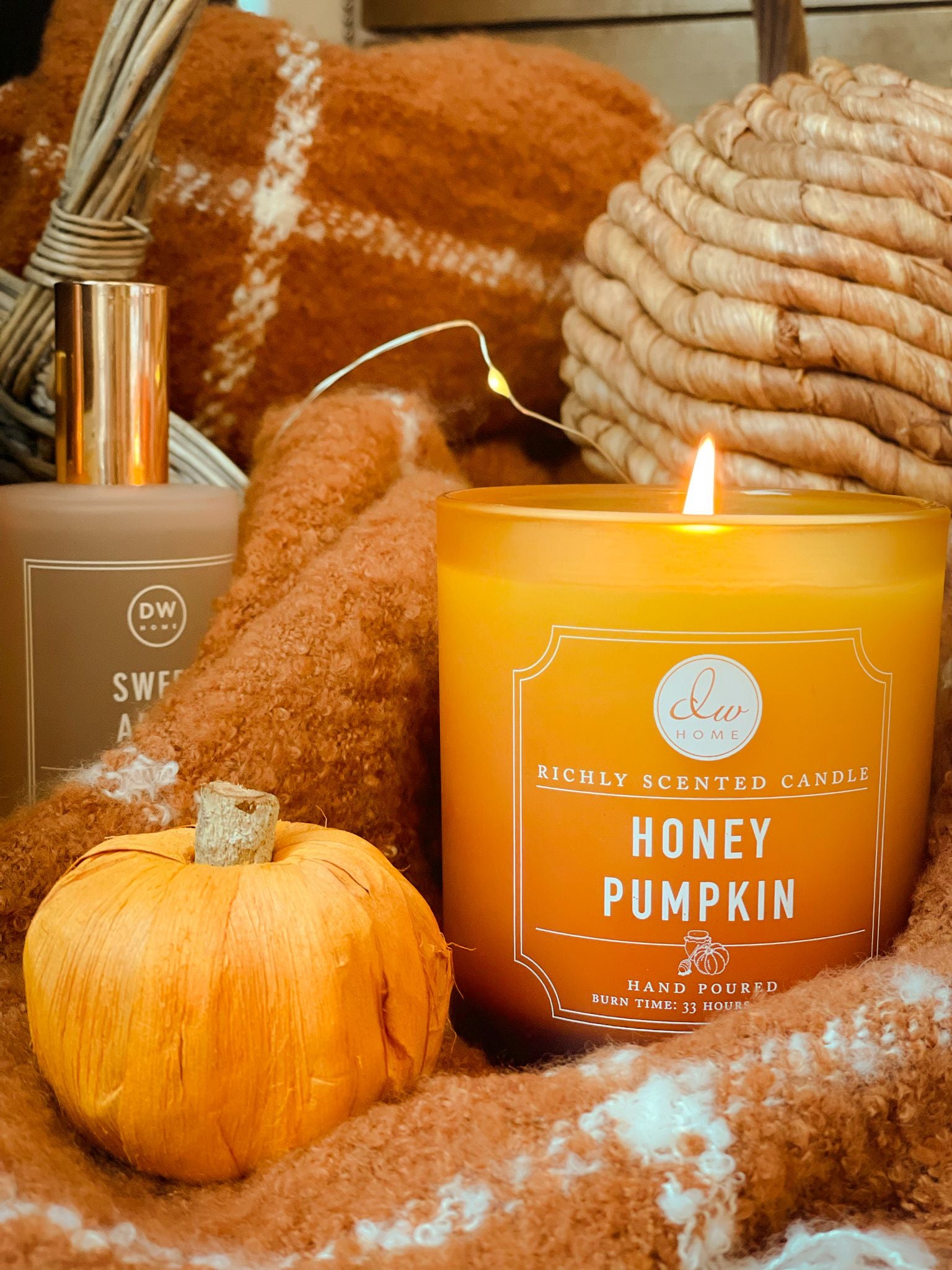 Honey Pumpkin DW Home Scented Candles - DW6304/DW6308/DW6312 – DW