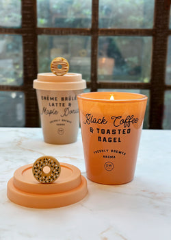 Black Coffee & Toasted Bagel Candle Single Wick