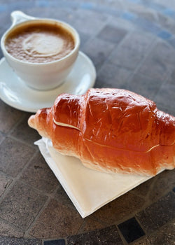 Sweet Butter Croissant Ceramic Candle Double Wick